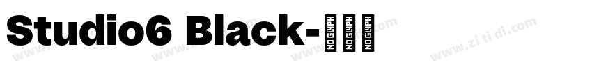 Studio6 Black字体转换